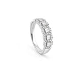 Anello in oro bianco con diamanti Salvini