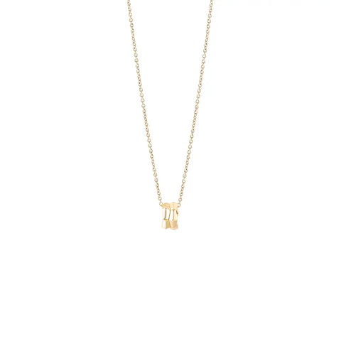 Collana in oro giallo con hybrid ceramic rossa Salvini