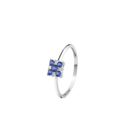 Anello Bliss Zaffiri RUGIADA COLORS