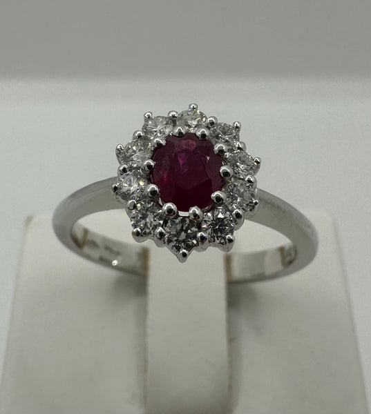 Anello Rubino Davite & delucchi