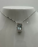 Collana Comete con Acquamarina e Diamanti