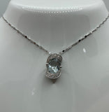 Collana Comete con Acquamarina e Diamanti