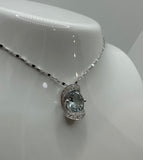Collana Comete con Acquamarina e Diamanti