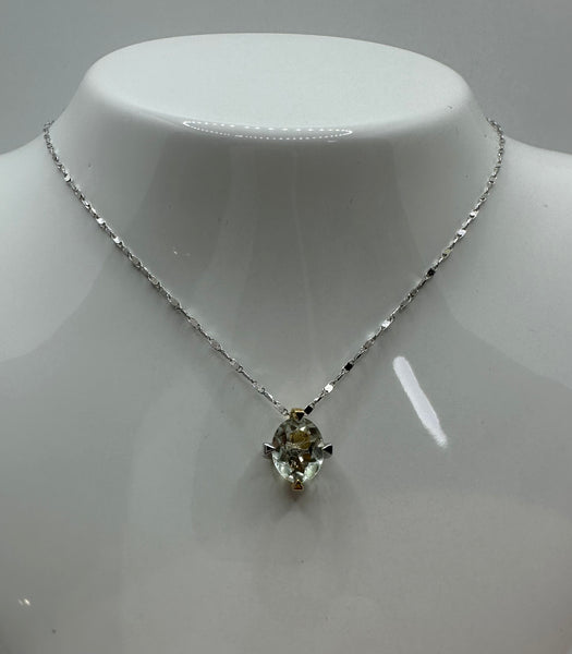 Collana Con Prassiolite Comete