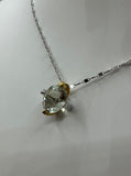 Collana Con Prassiolite Comete