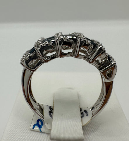 Anello Veretta con Zaffiri