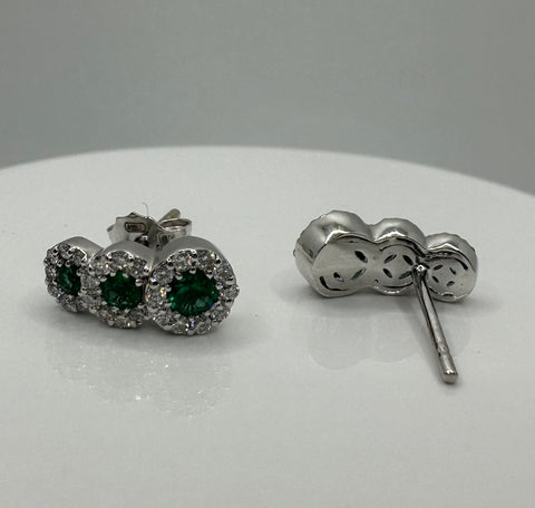 Orecchini trilogy smeraldi Davite & Delucchi
