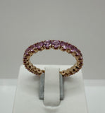 Anello con zaffiri rosa
