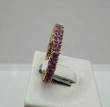 Anello con zaffiri rosa