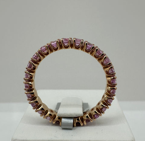 Anello con zaffiri rosa