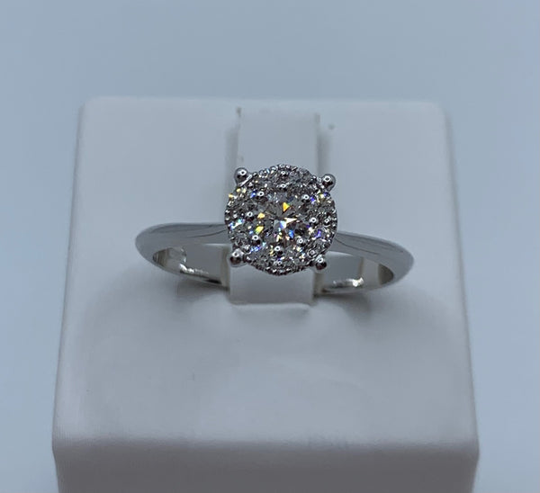Anello solitario Mikiko