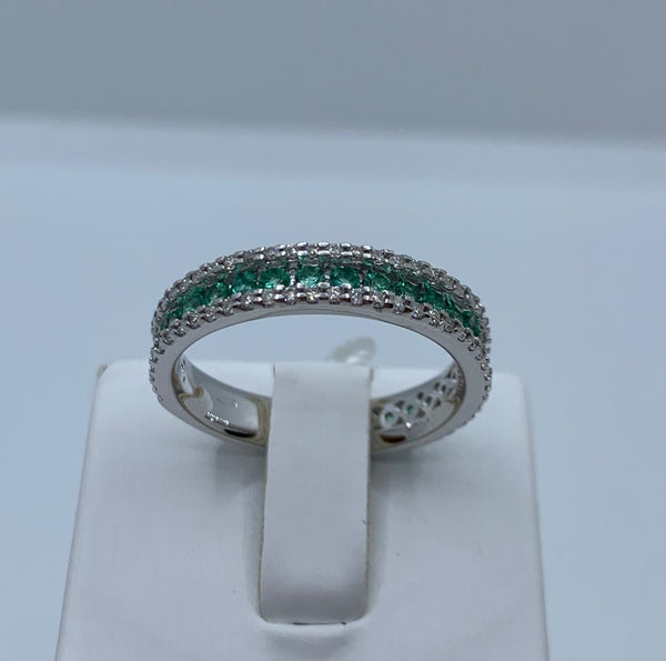 Anello Veretta Smeraldi PG Gioielli