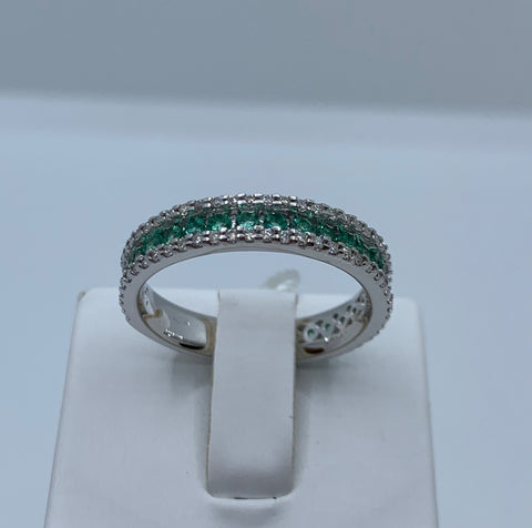 Anello Veretta Smeraldi PG Gioielli