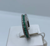 Anello Veretta Smeraldi PG Gioielli