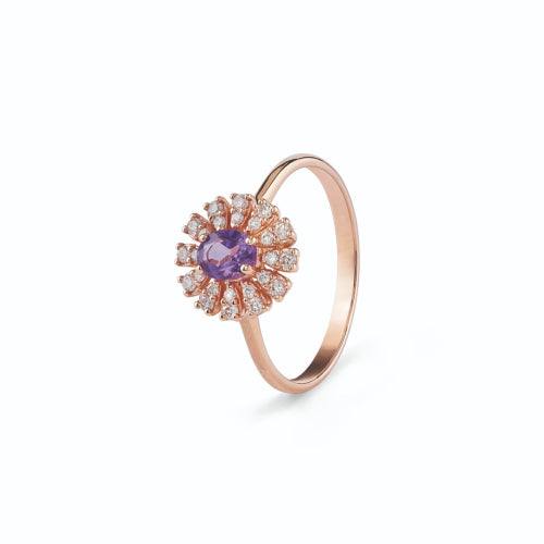 Anello GIRASOLE Bliss con Ametista