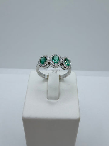 Anello Smeraldi Davite & Delucchi