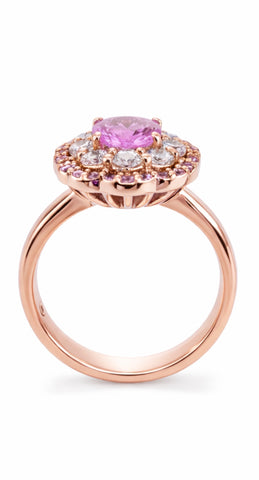 Anello zaffiro rosa Forever Unique