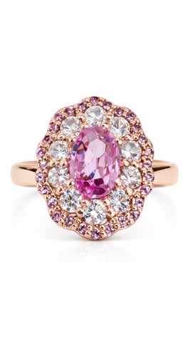 Anello zaffiro rosa Forever Unique